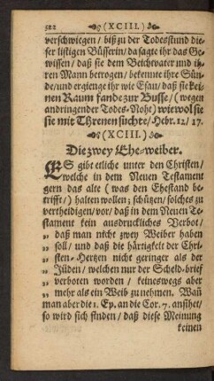 (XCIII.) Die zwey Ehe-weiber.