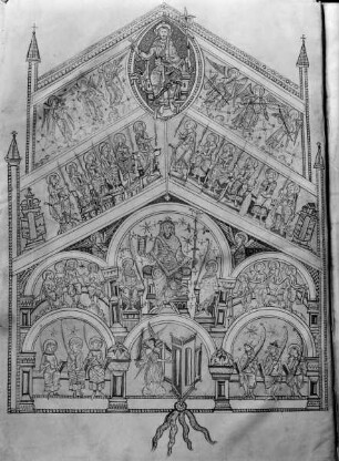 Augustinus, De Civitate Dei — Christus als Weltenrichter, Folio 2verso