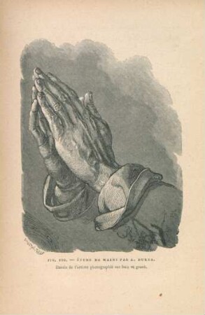 Fig. 102. - Étude de mains par A. Durer