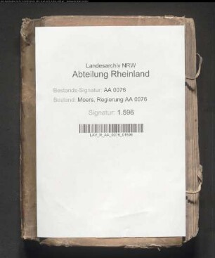 Registraturprotokoll von alten Obligationen (Abschriften einzelnen Obligationen)
