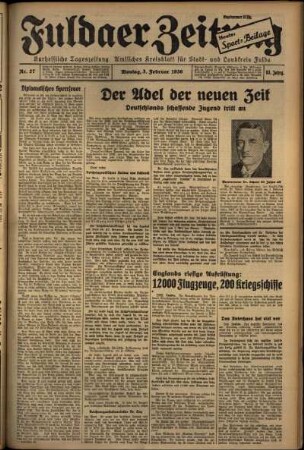 Ausgabe vom Montag, den 03. Februar 1936.