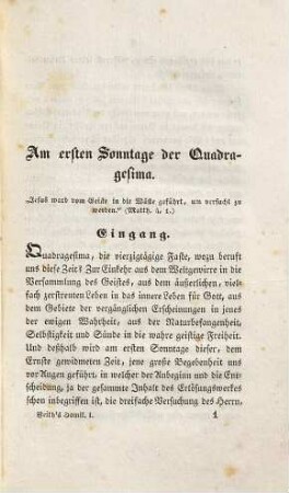 Homilienkranz für das katholische Kirchenjahr, 1