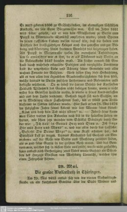 29. Mai. Die grosse Wasserfluth in Thüringen