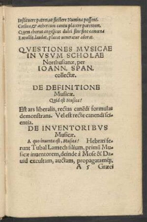De Inventoribus Musicae.