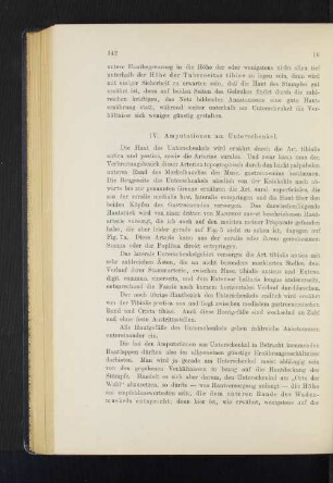 IV. Amputationen am Unterschenkel.