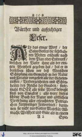 Wärther und aufrichtiger Leser.