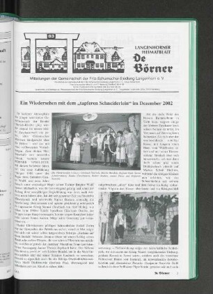 Ein Wiedersehen mit dem "tapferen Schneiderlein" im Dezember 2002