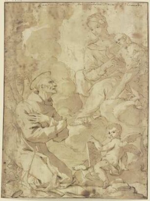 Dem Heiligen Bernhard erscheint die Madonna mit dem Kinde
