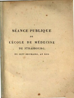 Introduction à l'étude de la physique, de la chimie et de la médecine : discours inaugural