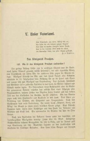 V. Unser Vaterland