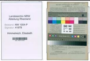 Entnazifizierung Elisabeth Himmelreich , geb. 24.02.1886 ()