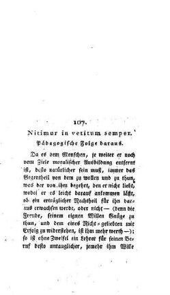 Nitimur in vetitum semper : pädagogische Folge daraus ; [107.]
