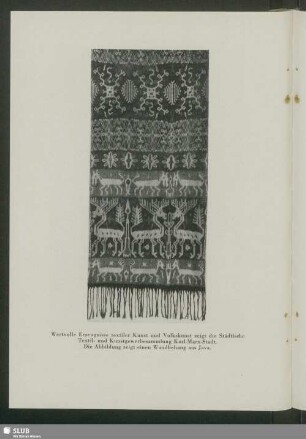 Städtische Museen Karl-Marx-Stadt. Städtische Textil- und Kunstgewerbe-Sammlung