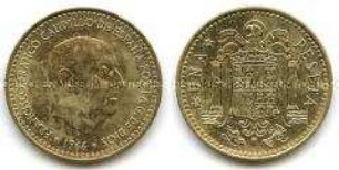 Spanien, 1 Peseta