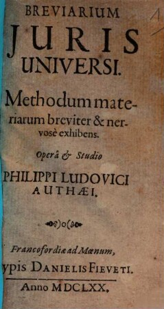 Breviarium juris universi