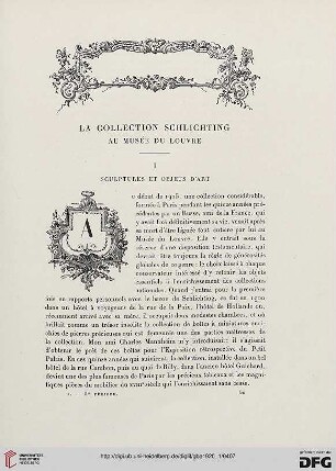5. Pér. 1.1920: La collection Schlichting au musée du Louvre