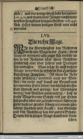 LVII. Die rechte Wage