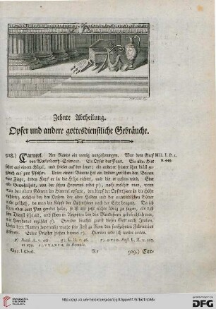 Zehnte Abtheilung. Opfer und andere gottesdienstliche Gebräuche
