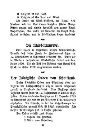 Die Mark-Maurerei