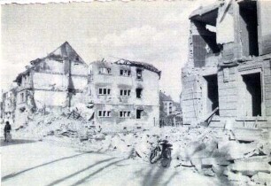 Zerstörungen Zweiter Weltkrieg. Körnerstraße