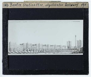 Berlin, Bauprojekt Stalinallee (heute Karl-Marx-Allee)
