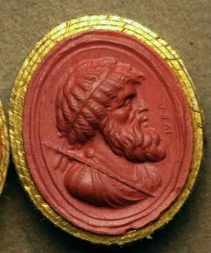 Profilkopf des Juba des Älteren (Daktyliothek, Das Alterthum nach Lippert und Visconti)