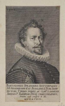 Bildnis von Bartholomäus Spranger (1546-1611)