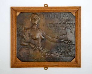 Bronzerelief für die Société d'Agriculture, des Sciences et des Arts in Douai