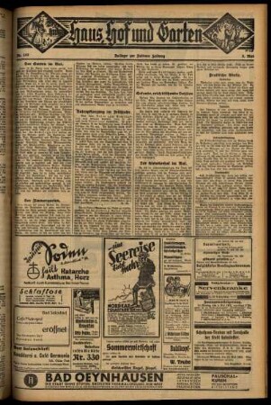 Vierte Ausgabe vom Sonntag, den 03. Mai 1931.