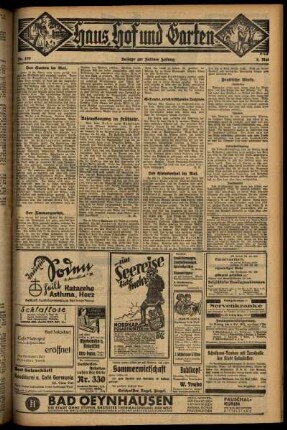Vierte Ausgabe vom Sonntag, den 03. Mai 1931.