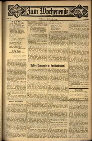 Zweite Ausgabe vom Sonntag, den 04. Februar 1934.