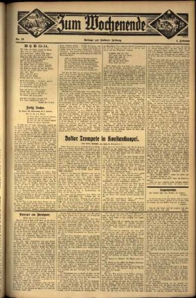 Zweite Ausgabe vom Sonntag, den 04. Februar 1934.
