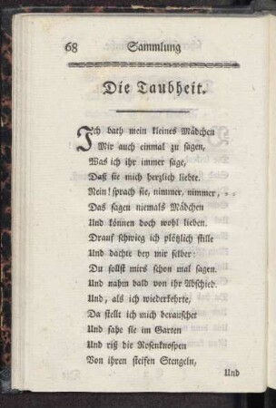 Die Taubheit