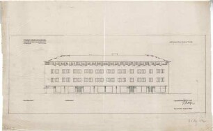 Gsaenger, Gustav; München, Romanplatz / Notburgastr.; Wohn- und Geschäftshaus Frauenhofer - Tekturplan für DG - Ausbau (Ansicht)