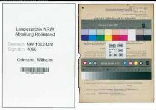 Entnazifizierung Wilhelm Ortmann, geb. 01.04.1900 (Walzer)