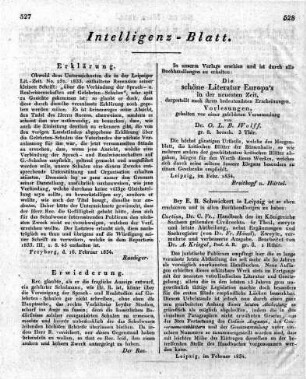 Intelligenz-Blatt