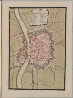 Plan von Franckfurth an Mayn