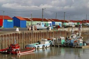 Frankreich. Poitou Charentes. Maritime. Ile d Oleron. Saint Trojan les Bains. Typischer Austernhafen