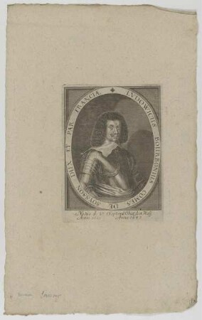 Bildnis des Lvdowicus Bourbonius, Comes de Soysson