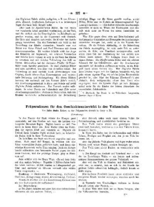 Präparationen für den Geschichtsunterricht in der Volksschule : (Fortsetzung)