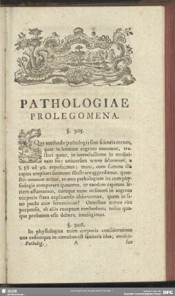 Pathologiae Prolegomena