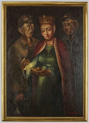 Ölgemälde, St. Barbara
