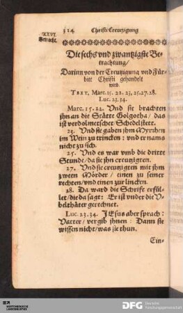 Die sechs und zwantzigste Betrachtung [...].