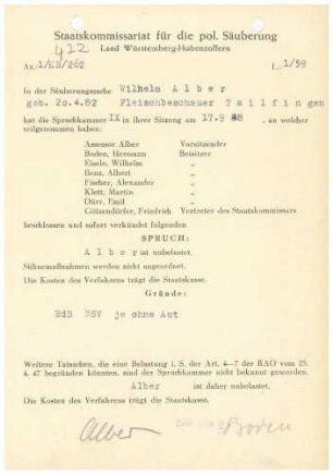 Alber, Wilhelm