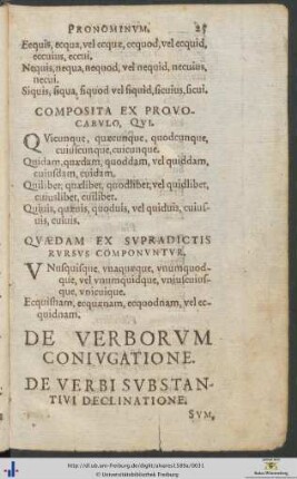 De Verborum Coniugatione