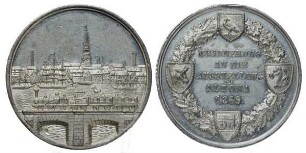 Altona, Erinnerungsmedaille an die Gewerbeausstellung