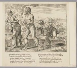 Das Leben des Menschen ist gefährdet durch Armut, Gefangenschaft und Tod, Blatt 5 der Folge "Das Leid des menschlichen Lebens"