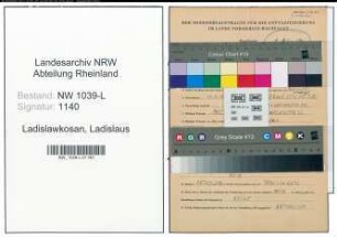 Entnazifizierung Ladislaus Ladislawkosan , geb. 18.11.1888 (Schlosser)