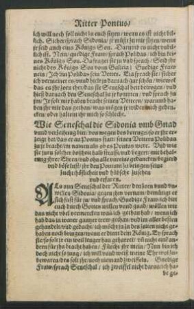 Wie Seneschal die Sidonia umb Gand unnd verzeihung bitt ...