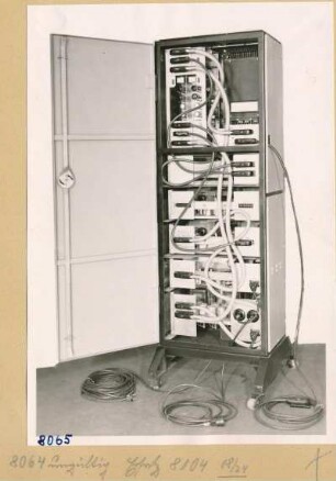 Charakterograph Gesamtansicht Rückseite geöffnet; Foto 1953